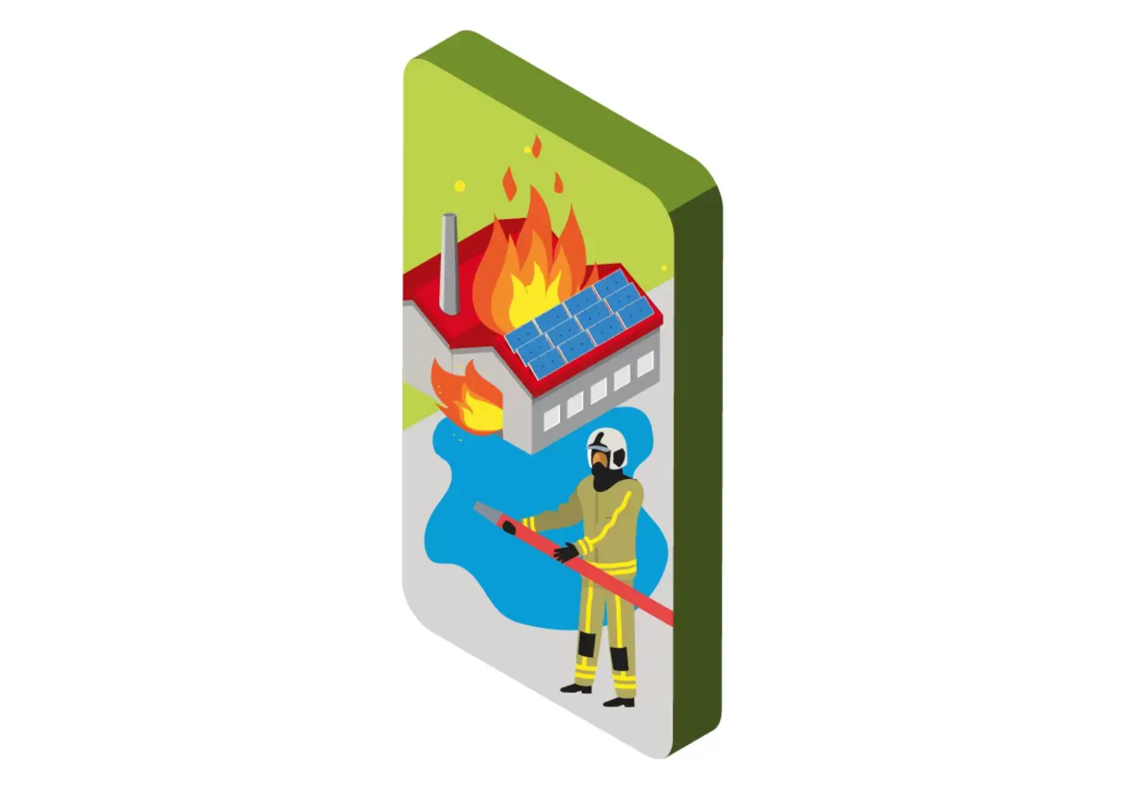 grote brand effecten omgeving